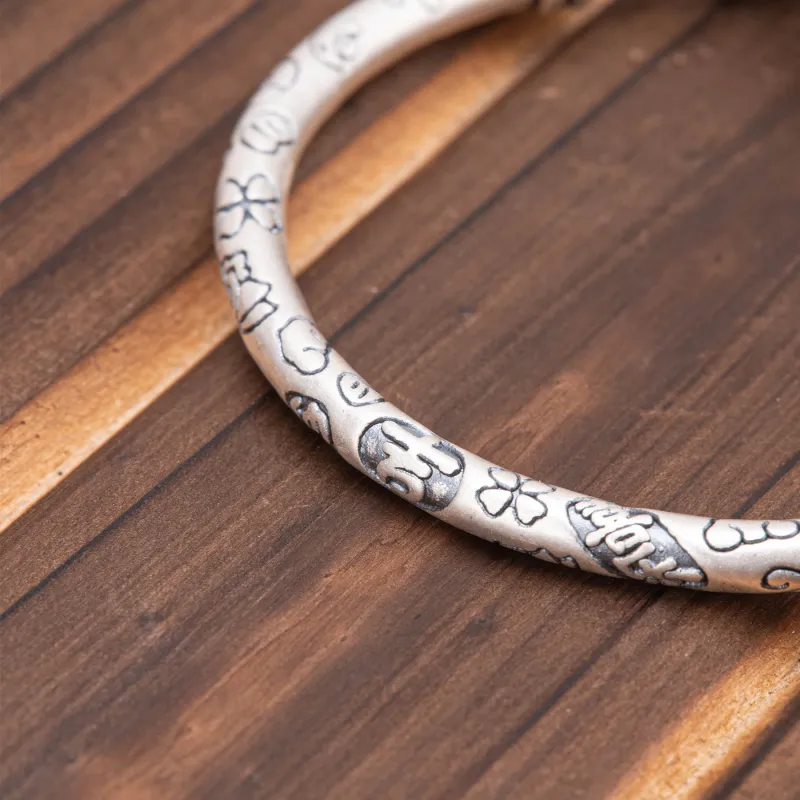 Listen To The Flowers Bloom 999 Fine Silver Bracelets Women's-1