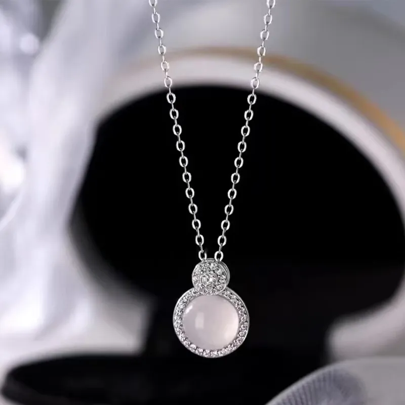 Listen To The Flowers Bloom Zircon Necklaces Women's-5