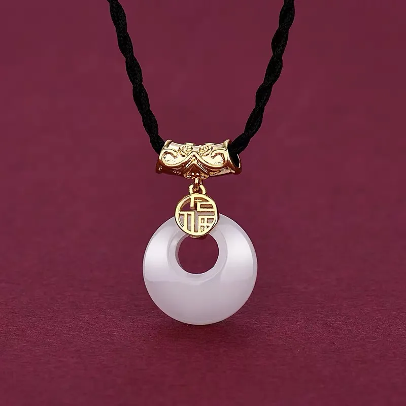 Listen To The Flowers Bloom Chalcedony Necklaces Women's-4