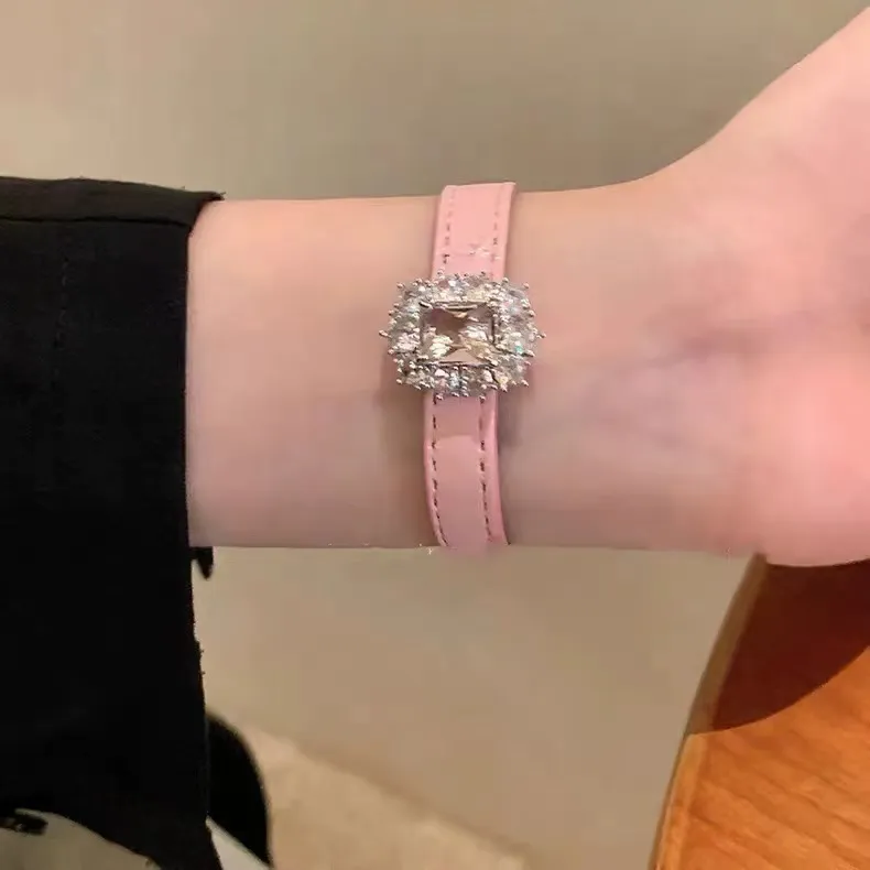 Listen To The Flowers Bloom Leather Bracelets Women's-4