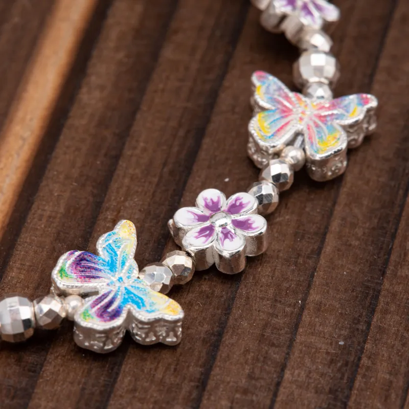 Listen To The Flowers Bloom 999 Fine Silver Bracelets Women's-4