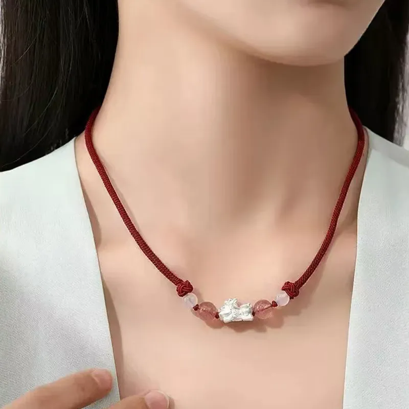 Listen To The Flowers Bloom Rope Necklaces Unisex-1