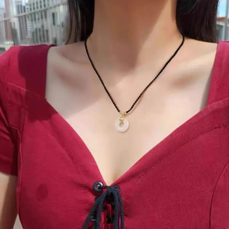 Listen To The Flowers Bloom Chalcedony Necklaces Women's-1