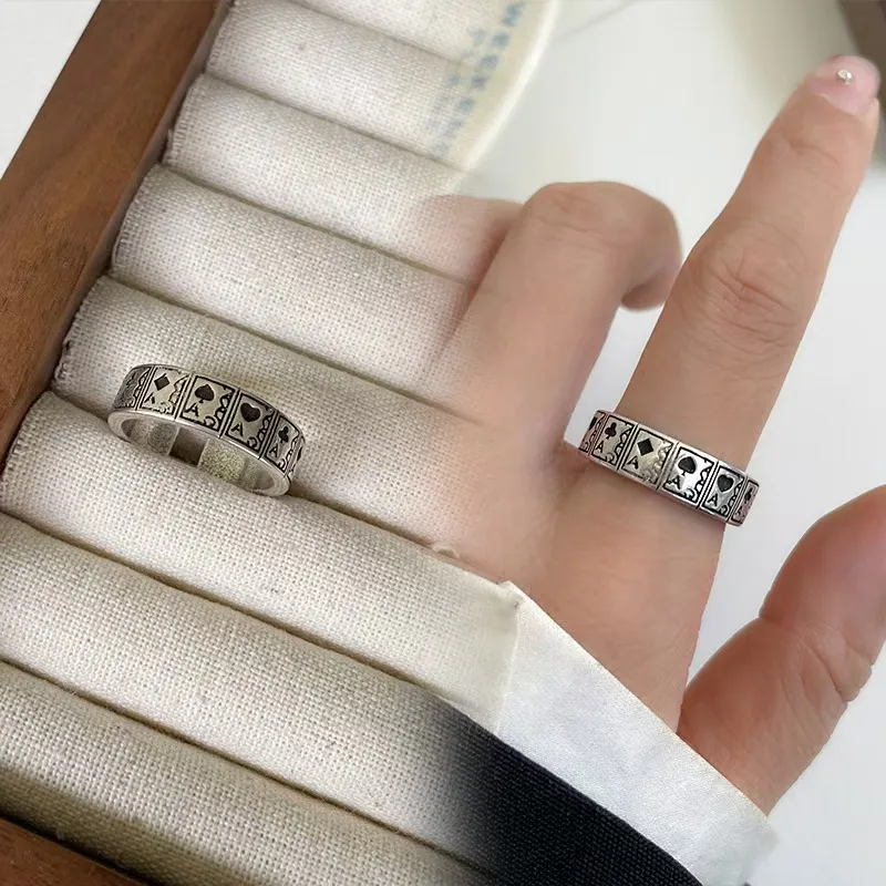 Listen To The Flowers Bloom Copper Alloy Rings Unisex-3