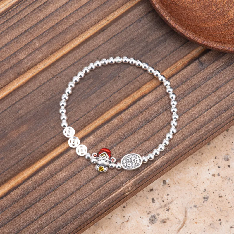 Listen To The Flowers Bloom 999 Fine Silver Bracelets Women's-1