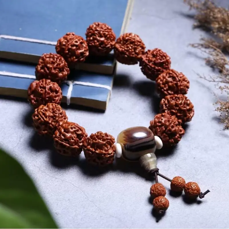 Listen To The Flowers Bloom King Kong Bodhi Seeds Bracelets Men's-4