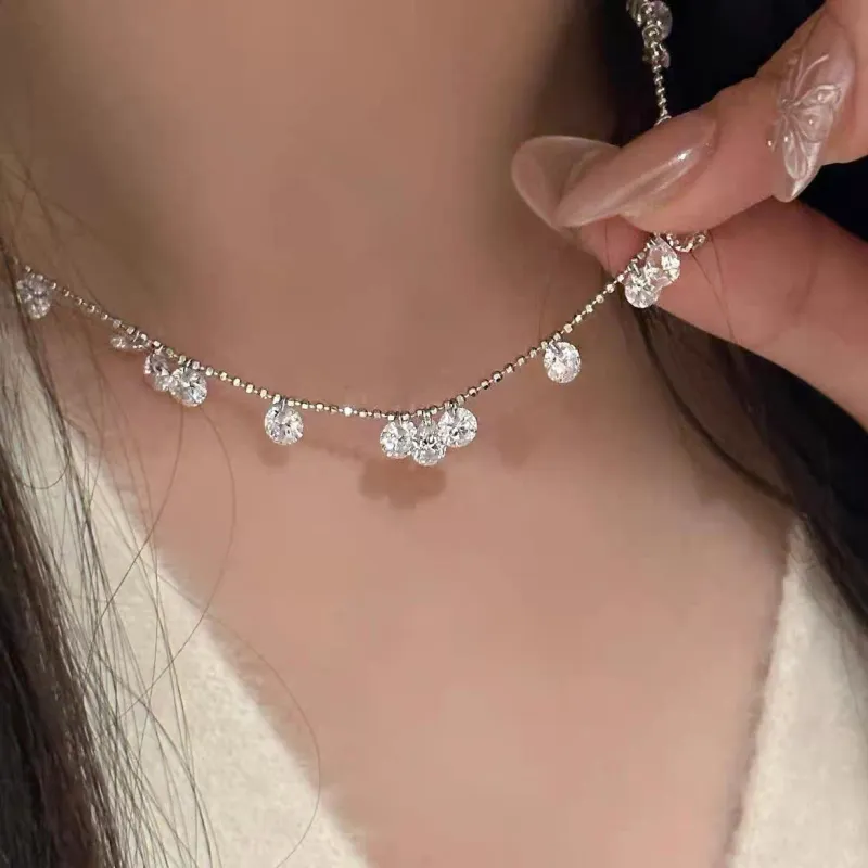 Listen To The Flowers Bloom Alloy Necklaces Women's-4
