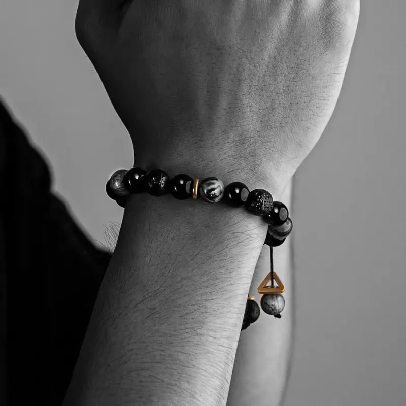 Listen To The Flowers Bloom Alloy Bracelets Men's-3