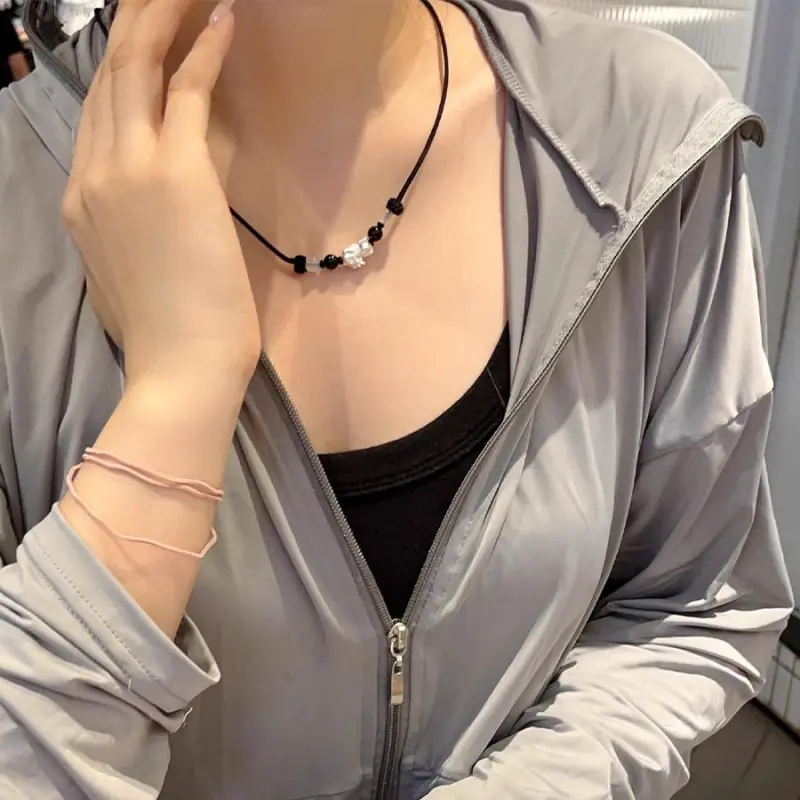 Listen To The Flowers Bloom Rope Necklaces Unisex-3