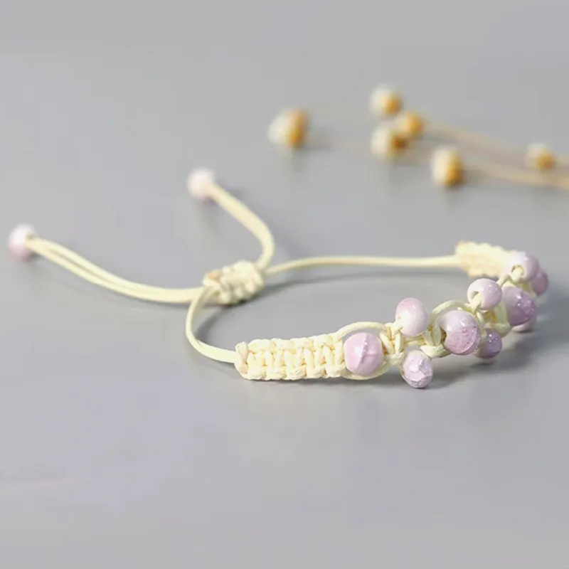 Listen To The Flowers Bloom Rope Bracelets Women's-5