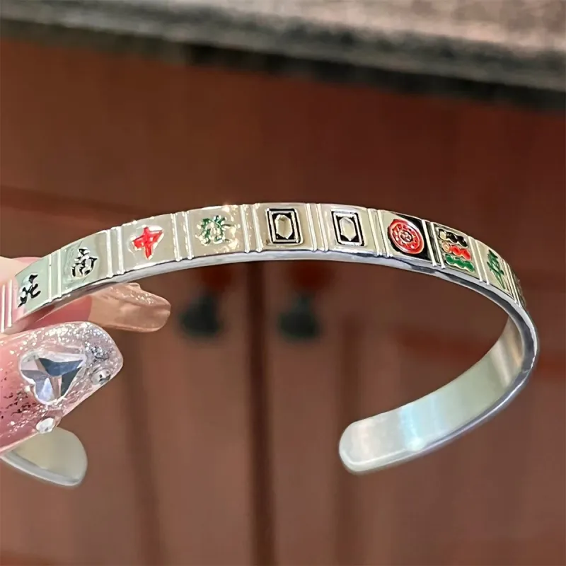 Listen To The Flowers Bloom Alloy Bangles Unisex-5