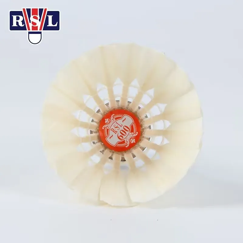 RSL Duck Feather Shuttlecock 12 Pack Water Duck Feather Training CiGu Duck Feather Badminton-5