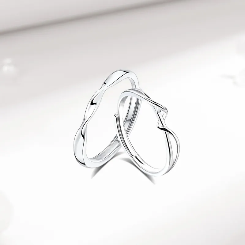KING TAI SANG 999 Fine Silver Rings Unisex-3