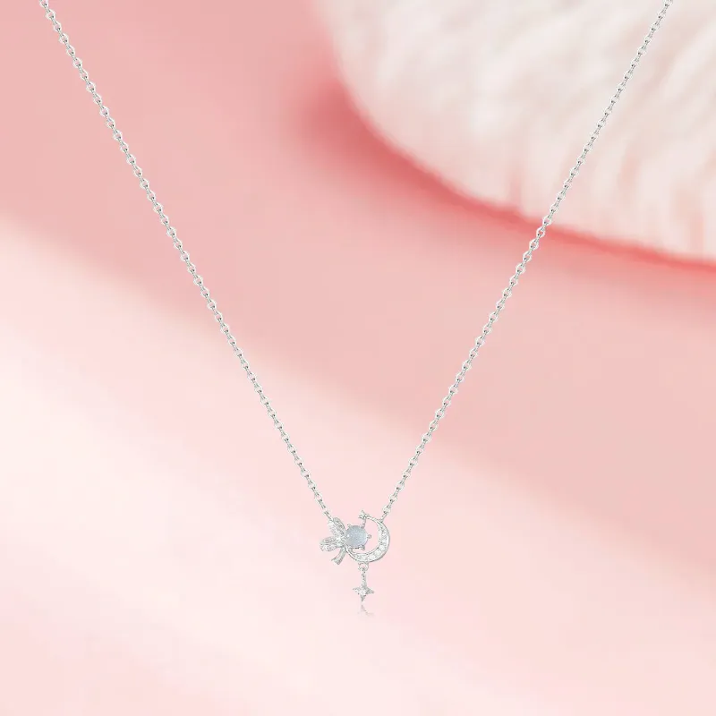 KING TAI SANG 999 Fine Silver Necklaces Women's-2