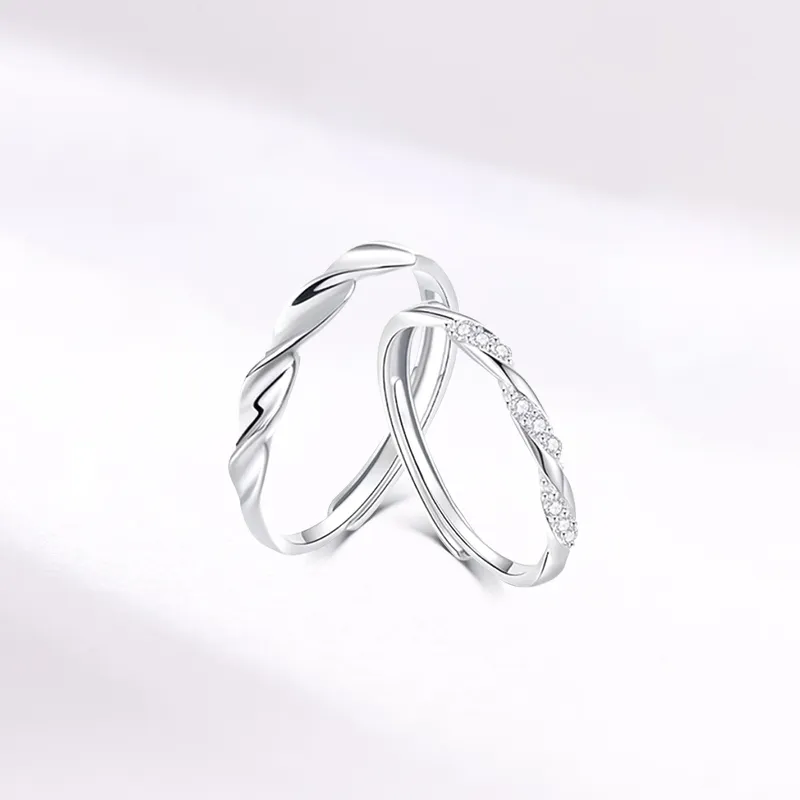 KING TAI SANG 999 Fine Silver Rings Unisex-2