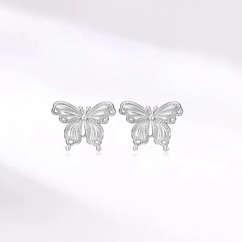 KING TAI SANG 999 Fine Silver Stud Earrings Women's-4
