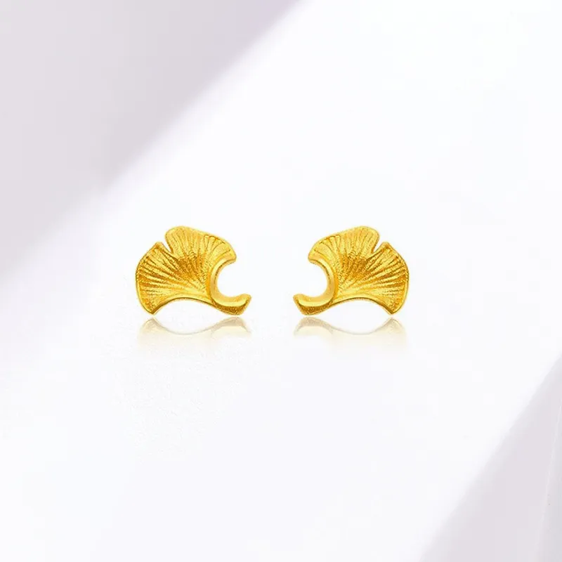 KING TAI SANG 999 Fine Silver Stud Earrings Women's-1