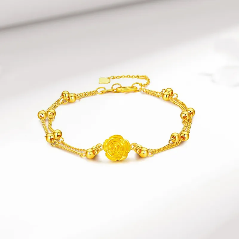 KING TAI SANG Gold Bracelet Women's-3