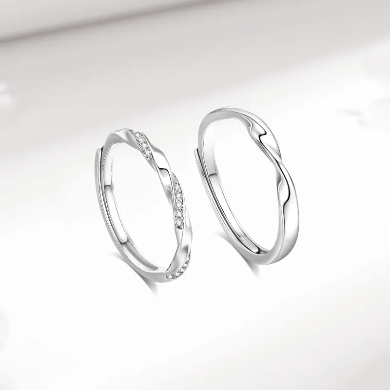 KING TAI SANG 999 Fine Silver Rings Unisex-3