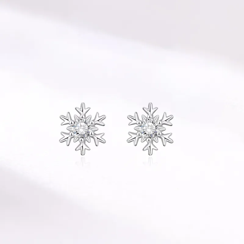 KING TAI SANG 999 Fine Silver Stud Earrings Women's-2