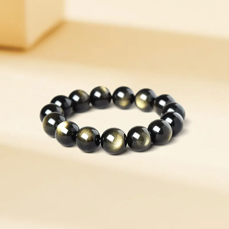 KING TAI SANG Obsidian Jade Bracelets Unisex-2