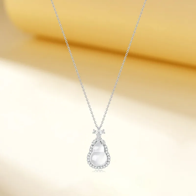 KING TAI SANG Natural Chalcedony Necklaces Women's-3