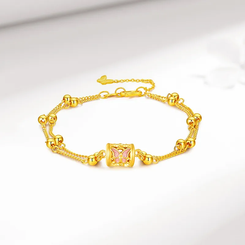 KING TAI SANG Gold Bracelet Women's-3