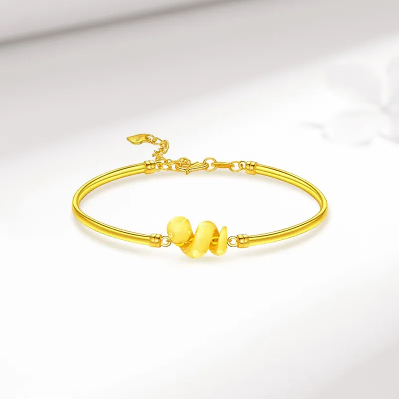 KING TAI SANG Gold Bracelet Women's-3