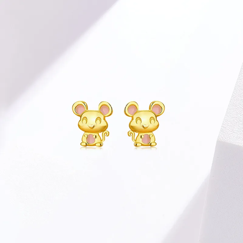 KING TAI SANG S925 Silver Stud Earrings Women's-1