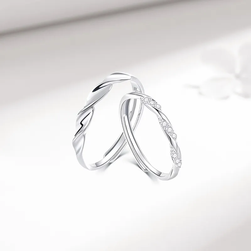 KING TAI SANG 999 Fine Silver Rings Unisex-3