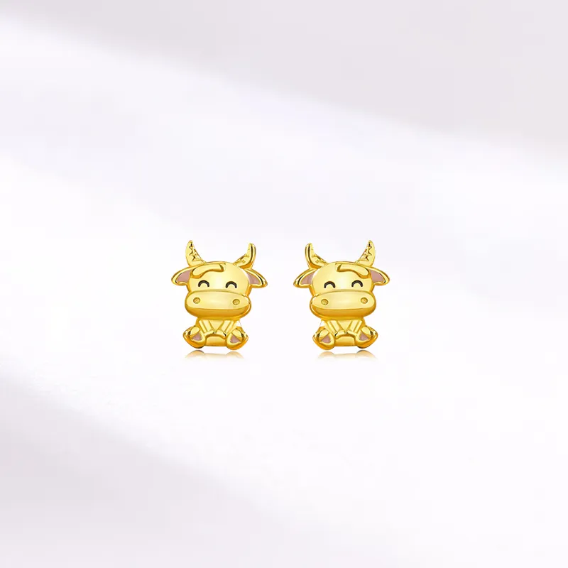 KING TAI SANG S925 Silver Stud Earrings Women's-4