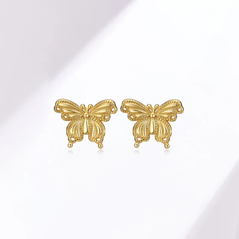 KING TAI SANG 999 Fine Silver Stud Earrings Women's-1