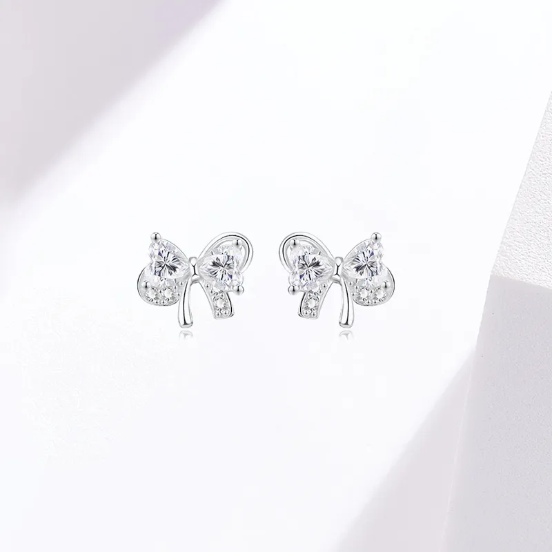 KING TAI SANG 999 Fine Silver Stud Earrings Women's-1