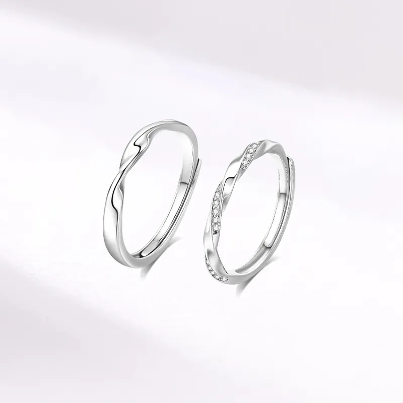 KING TAI SANG 999 Fine Silver Rings Unisex-2