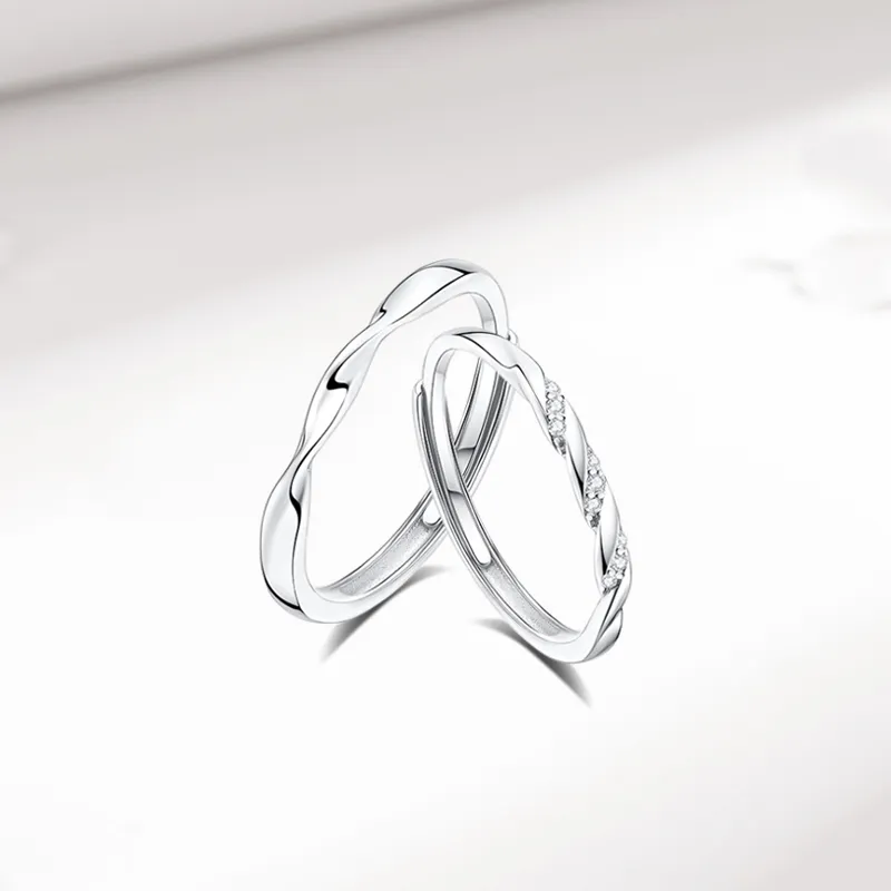 KING TAI SANG 999 Fine Silver Rings Unisex-3