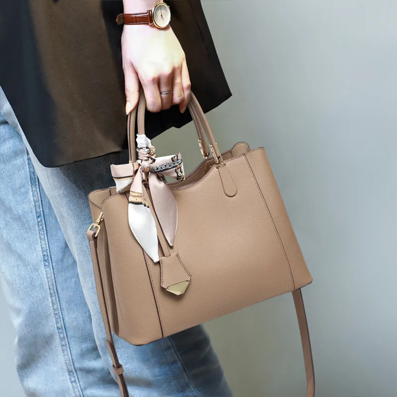 C°BANNER Cow Leather With Synthetic Leather Tote Handbag, Shoulder Bag, Crossbody Bag, Mom Bag Women's-1