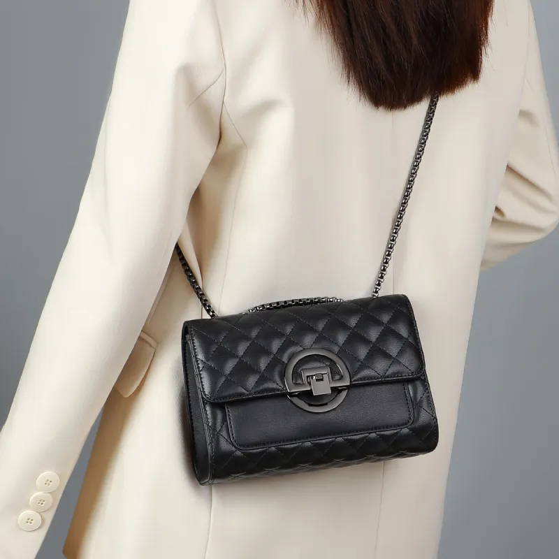 C°BANNER Cow Leather With Synthetic Leather Crossbody Bag Regular Women's Black-1