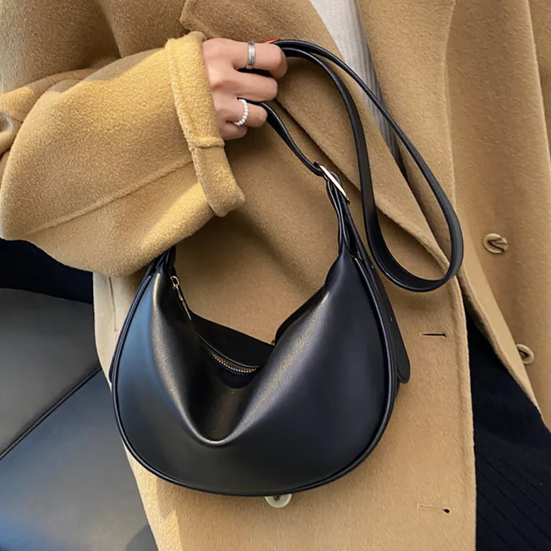 C°BANNER Cow Leather With Synthetic Leather Crossbody Bag, Shoulder Bag Regular Women's Black/White-1
