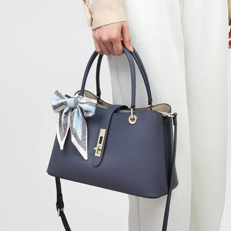 C°BANNER Cow Leather With Synthetic Leather Tote Bag, Shopping Bag, Handbag, Commute Bag, Mom Bag Medium Size Women's-1