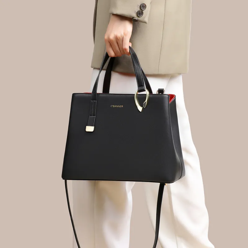 C°BANNER Cow Leather With Synthetic Leather Shoulder Bag, Crossbody Bag, Mom Handbag Women's-1