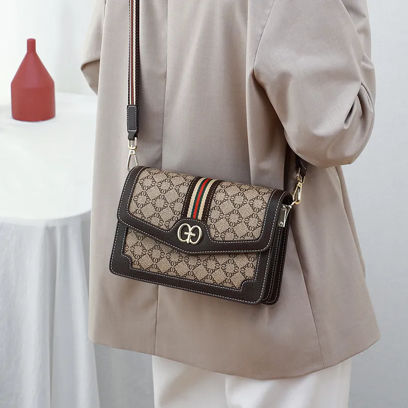 C°BANNER PVC Small Square Bag, Crossbody Bag, Shoulder Bag Women's Coffee-5