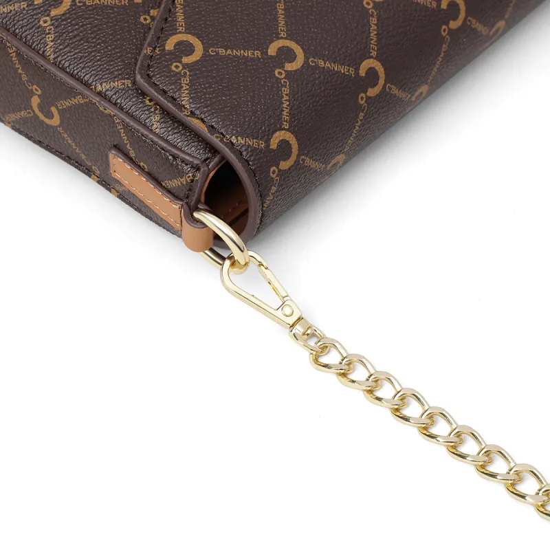 C°BANNER Microfiber Synthetic Leather Crossbody Bag Regular Women's Coffee-4