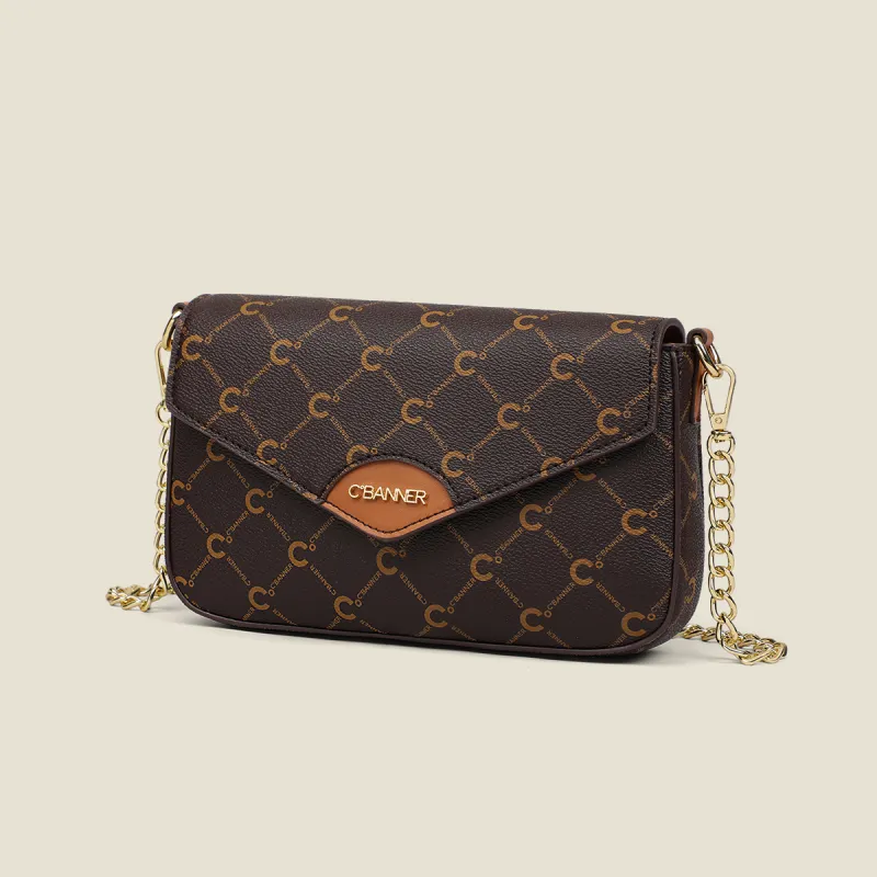 C°BANNER Microfiber Synthetic Leather Crossbody Bag Regular Women's Coffee-1