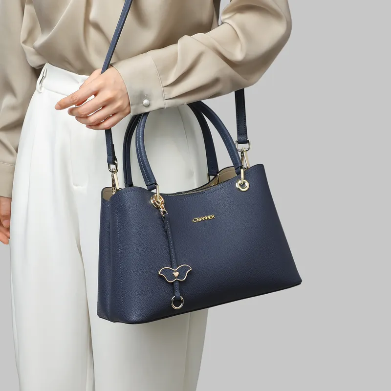 C°BANNER Cow Leather With Synthetic Leather Tote Bag, Shopping Bag, Handbag, Commute Bag, Mom Bag Medium Size Women's-10