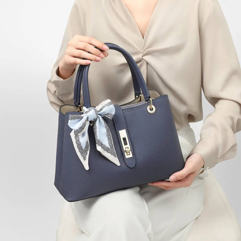 C°BANNER Cow Leather With Synthetic Leather Tote Bag, Shopping Bag, Handbag, Commute Bag, Mom Bag Medium Size Women's-2
