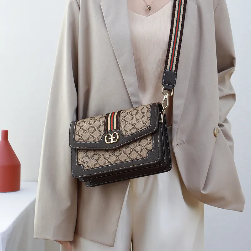 C°BANNER PVC Small Square Bag, Crossbody Bag, Shoulder Bag Women's Coffee-6