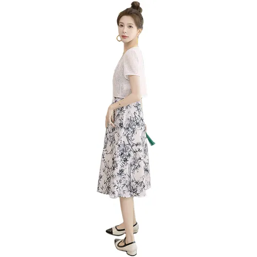 Cypress House Skirt Set Women's Apricot+Ink Bamboo