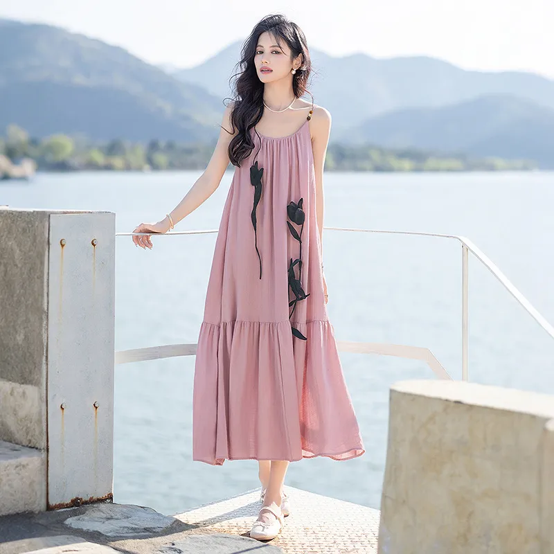 Cypress House Slip Dress Women's Pink-4