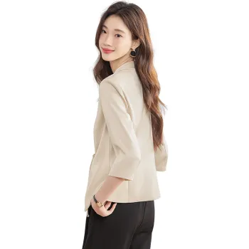Cypress House Cropped Coats Women's Champagne