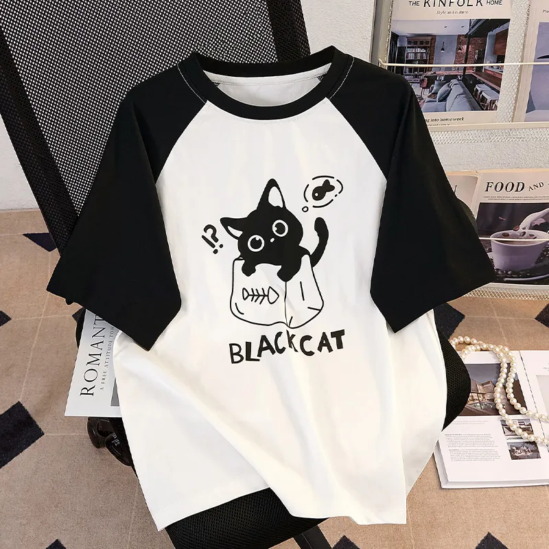 TOUCH T Shirt Women's White & Black-2